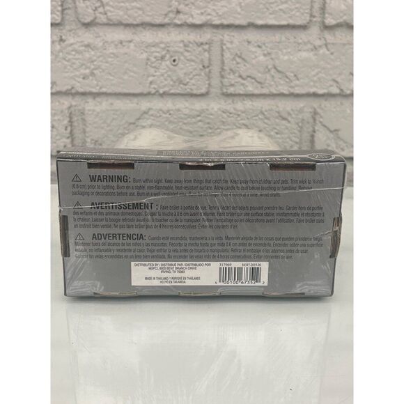 Basic Elements White Unscented Pillars Pack Of 2 - Picture 3 of 3